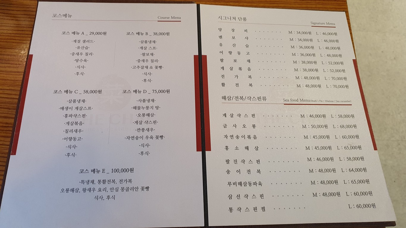 Deochai menu 1