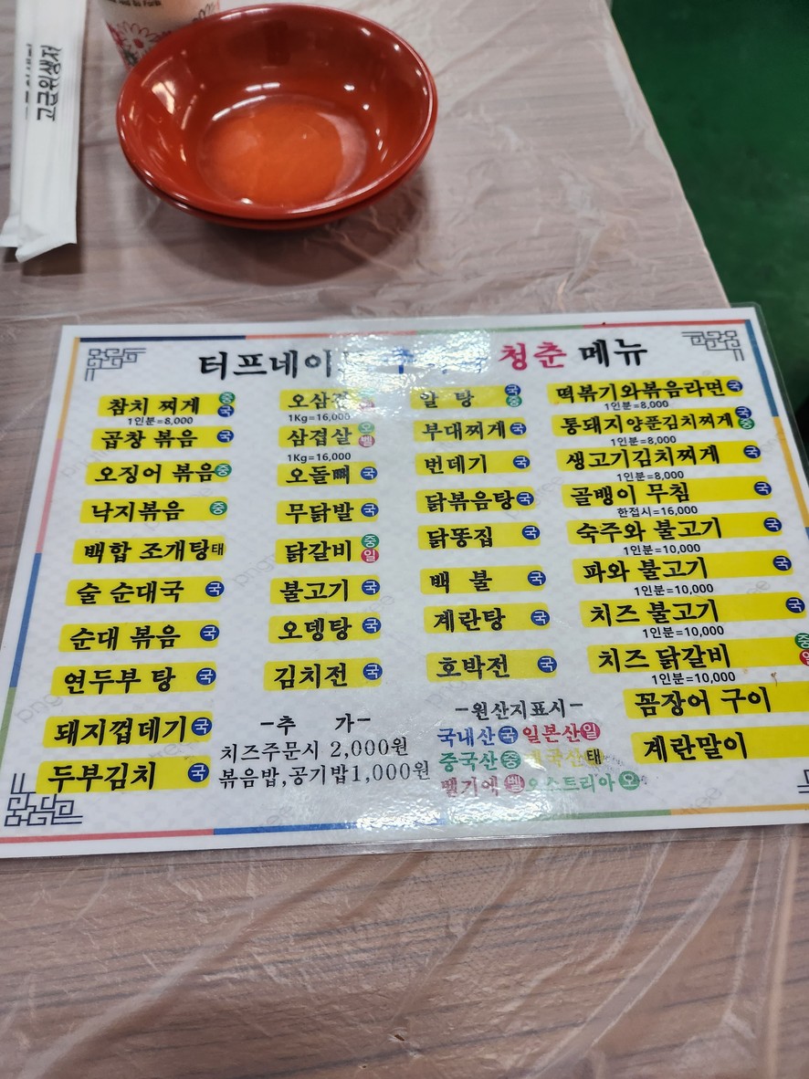 Tough Neimo menu 1