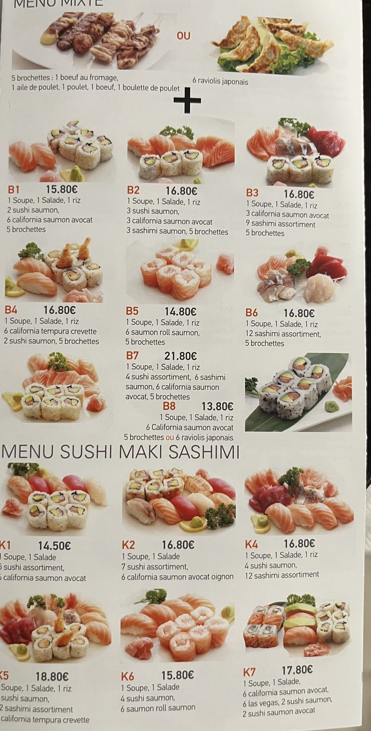 Tokoyama menu 2