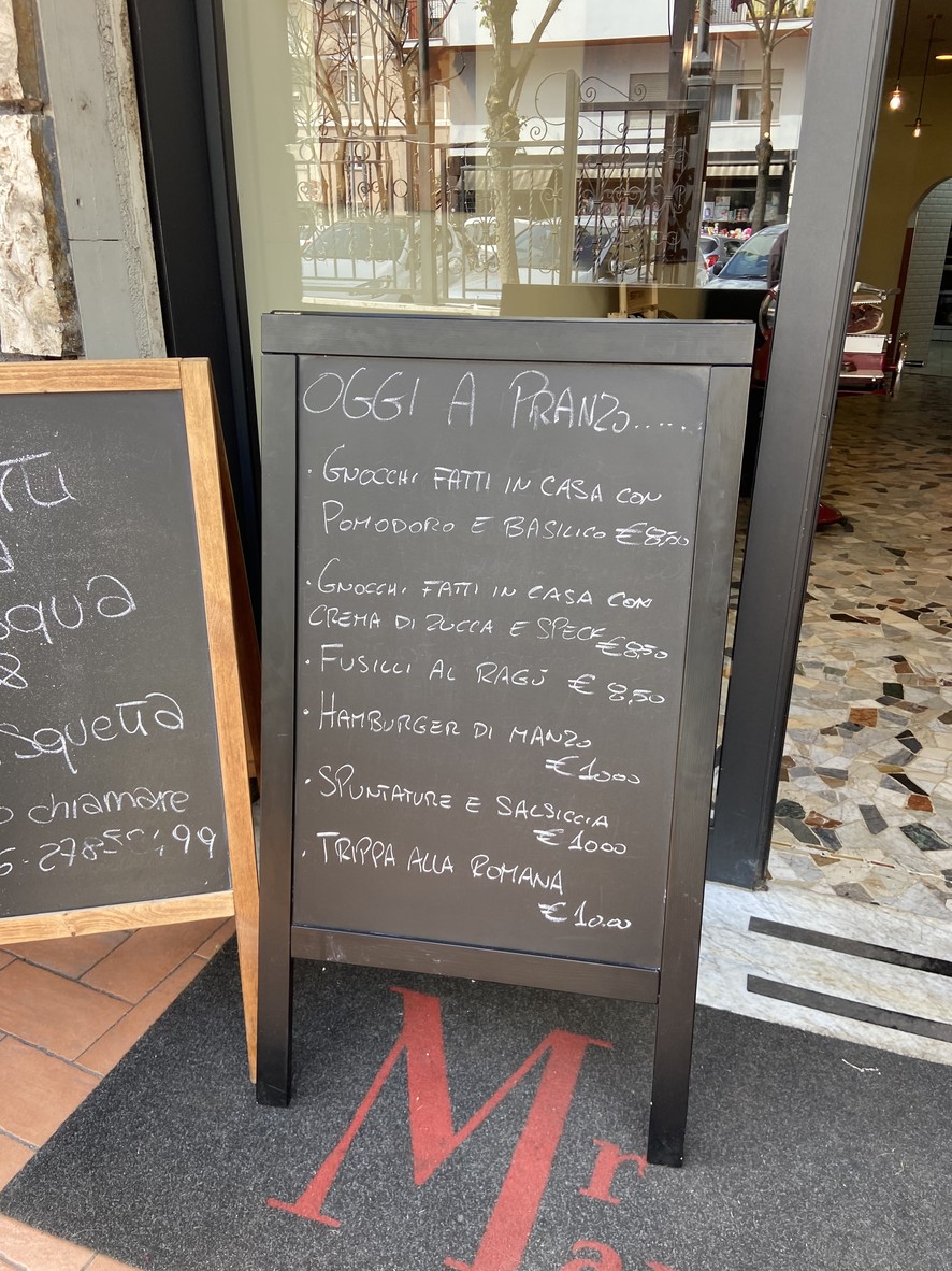 Mr Manzo Griglieria menu 1