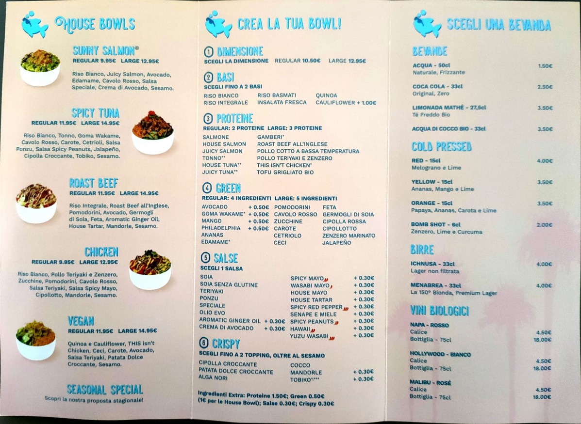 Poke House - Maximo menu 1