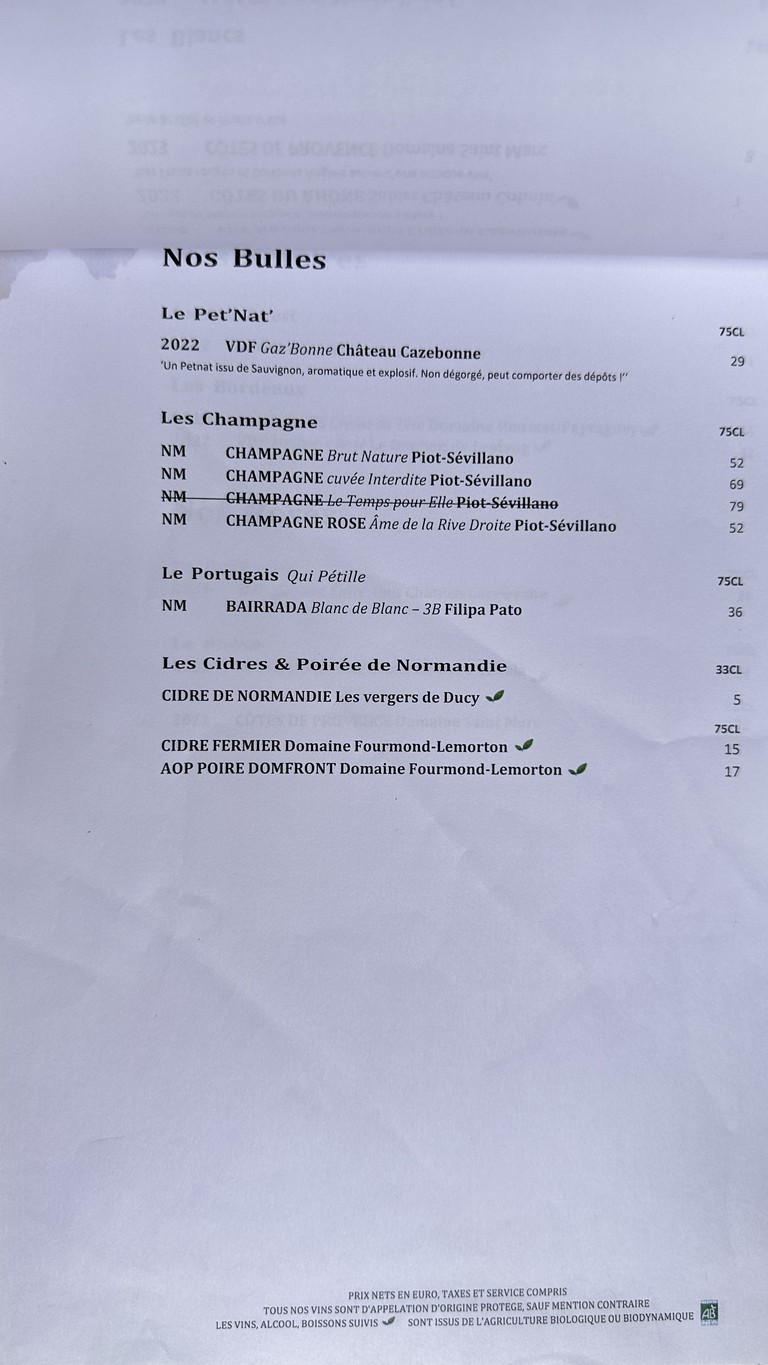 750克 La Table menu 4