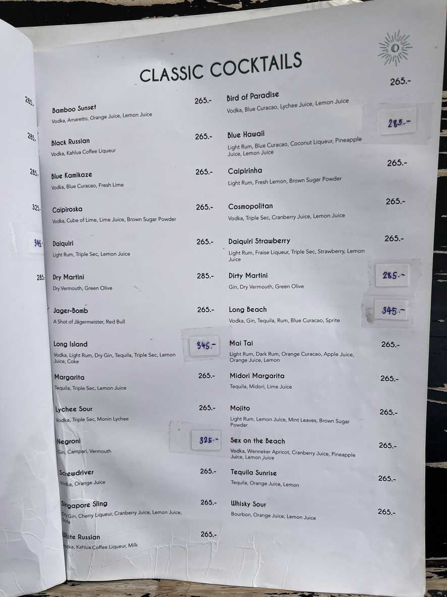 Courtyard menu 4