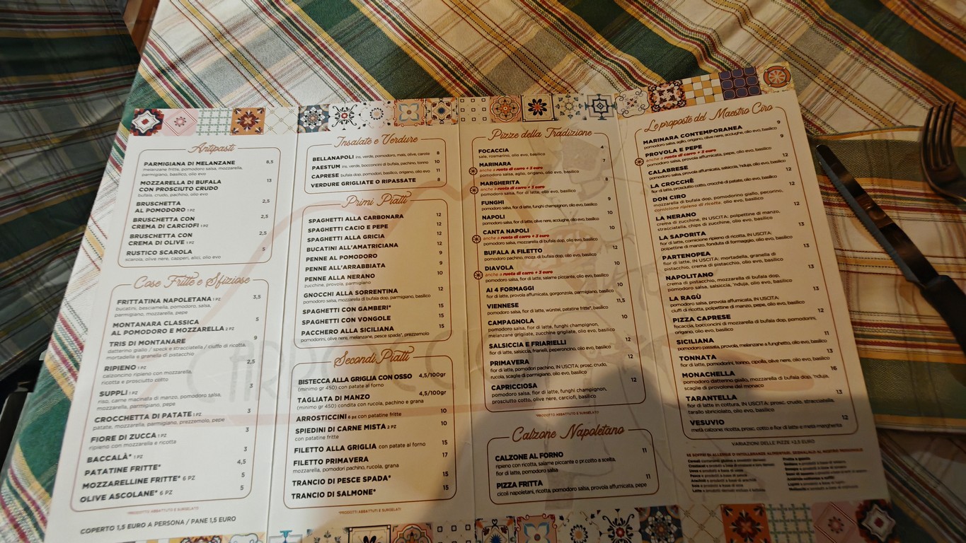 Il Carroccio menu 1