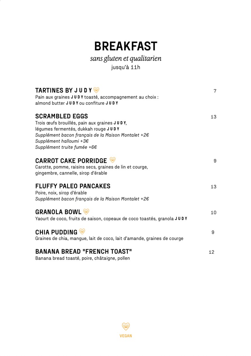 Judy menu 2