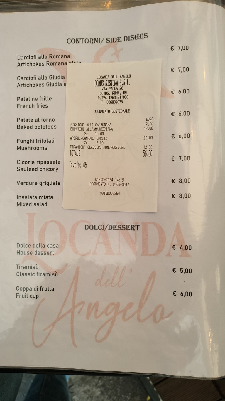 Locanda dell'Angelo Ristorante Pizzeria Braceria menu 4