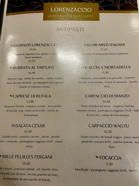 Lorenzaccio Ristorante Dell'Arte