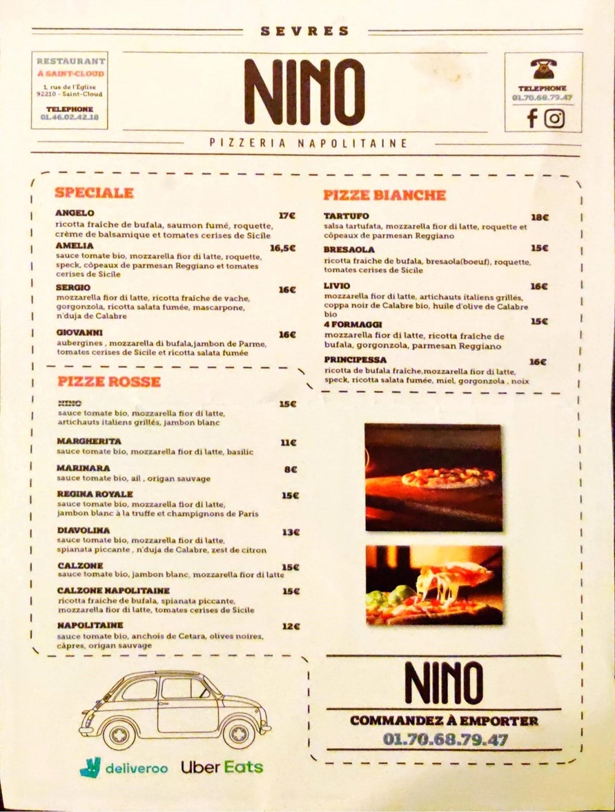 Nino menu 2
