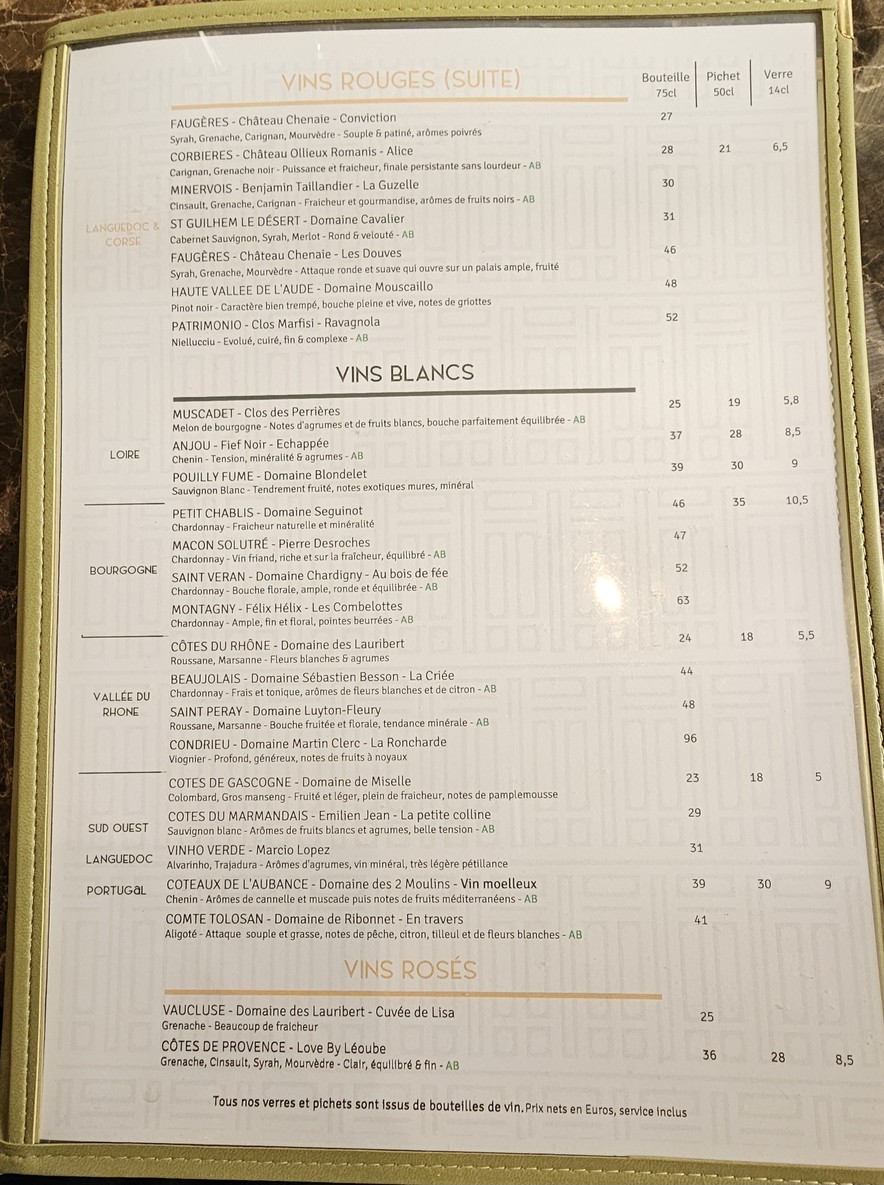 Chez Léon menu 3