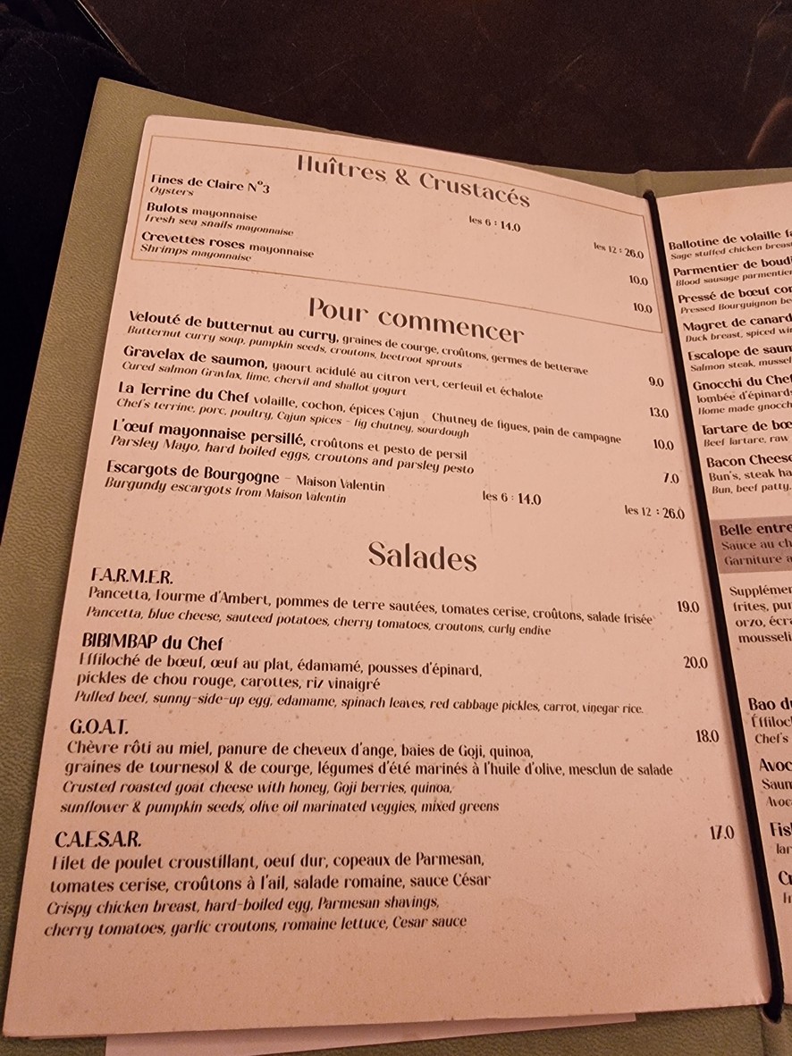 El Nord Sud menu 2