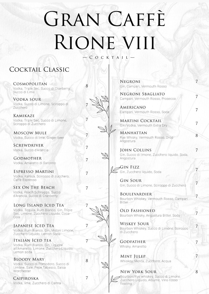 Gran Caffè Rione VIII menu 3