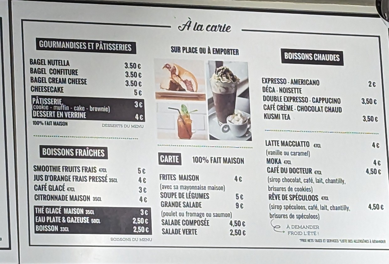Dr. Auguste menu 3