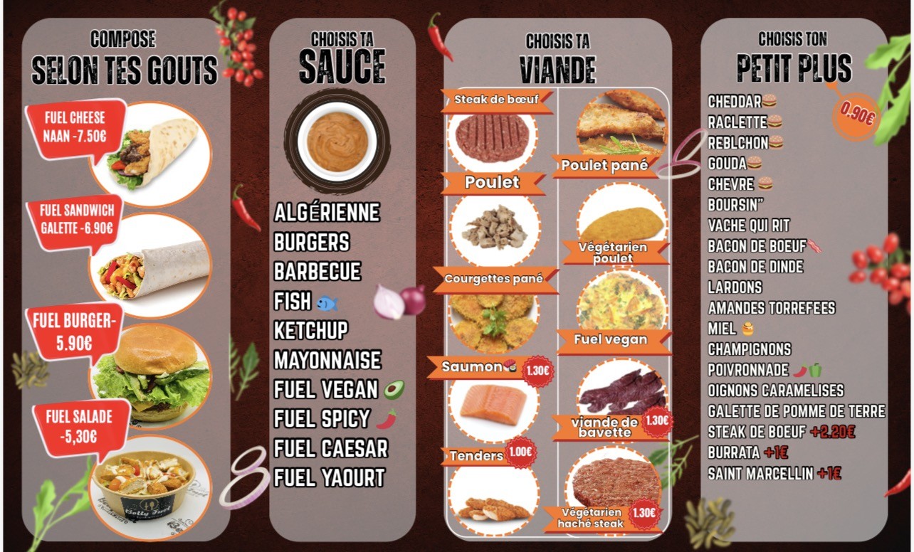 BELLY FUEL menu 1