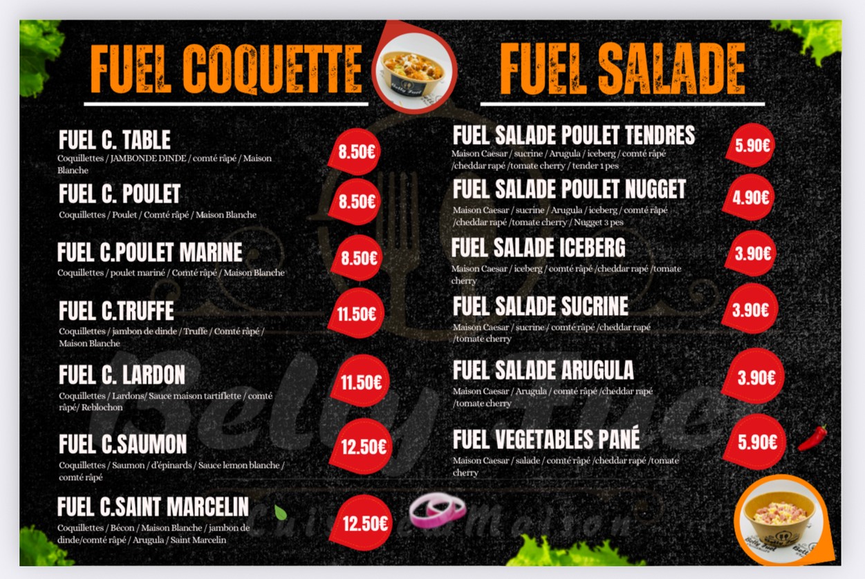 BELLY FUEL menu 4