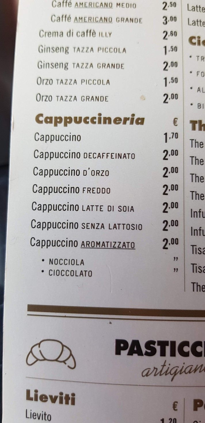 Bar Lo Zio d'America menu 3