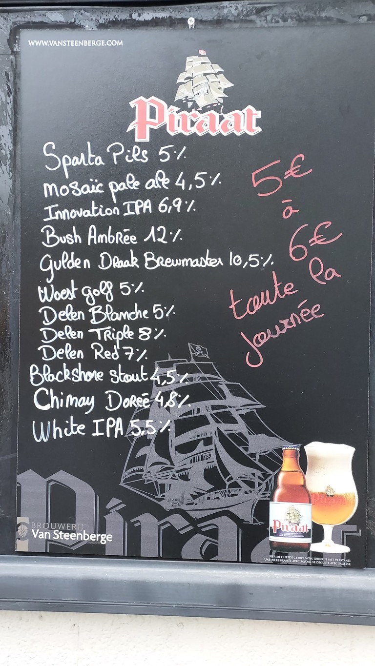 Bar & Beer Picpus menu 1