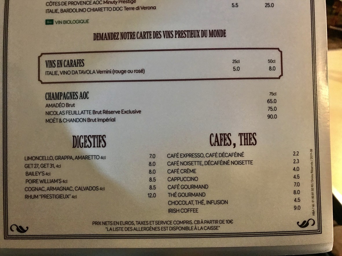 Restaurante Paparotti Issy-les-Moulineaux menu 2