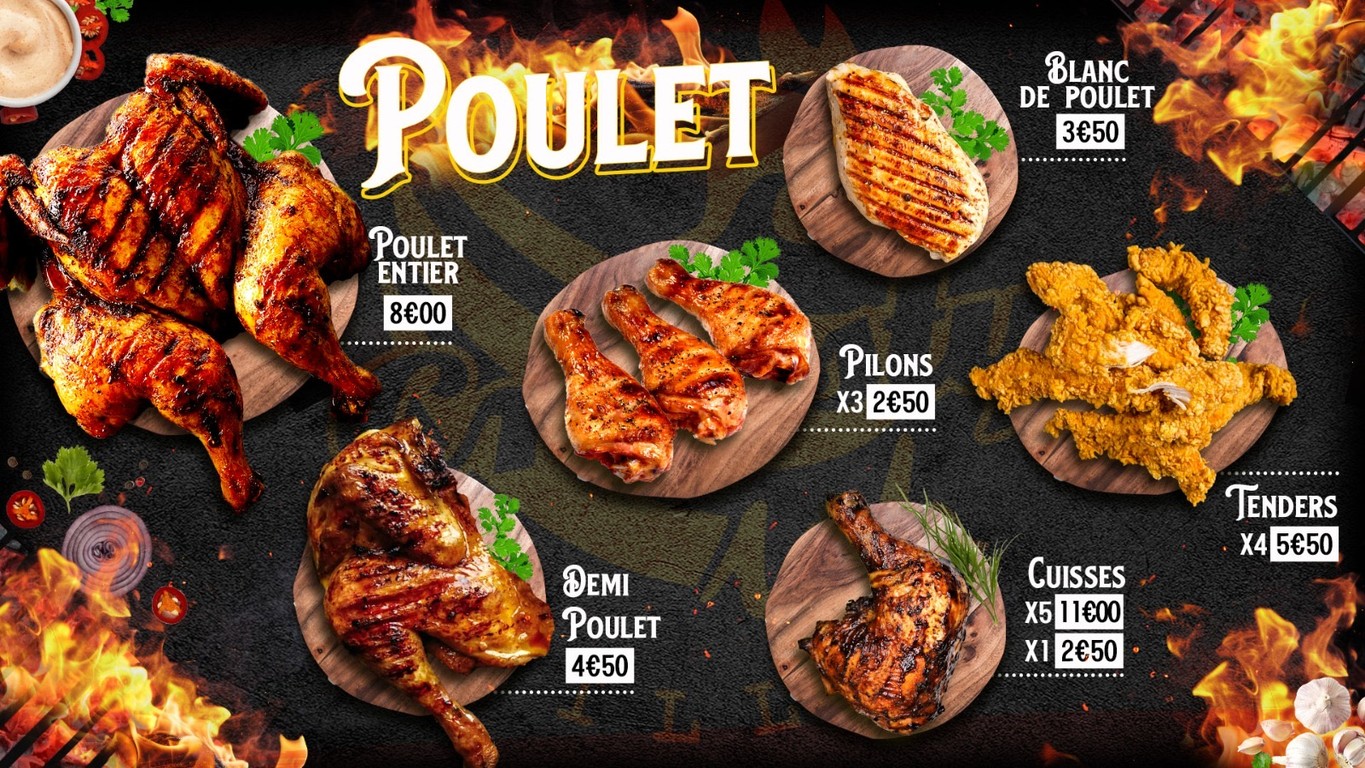 Crousty’UP Grill_Poulet Braisé®️ menu 2
