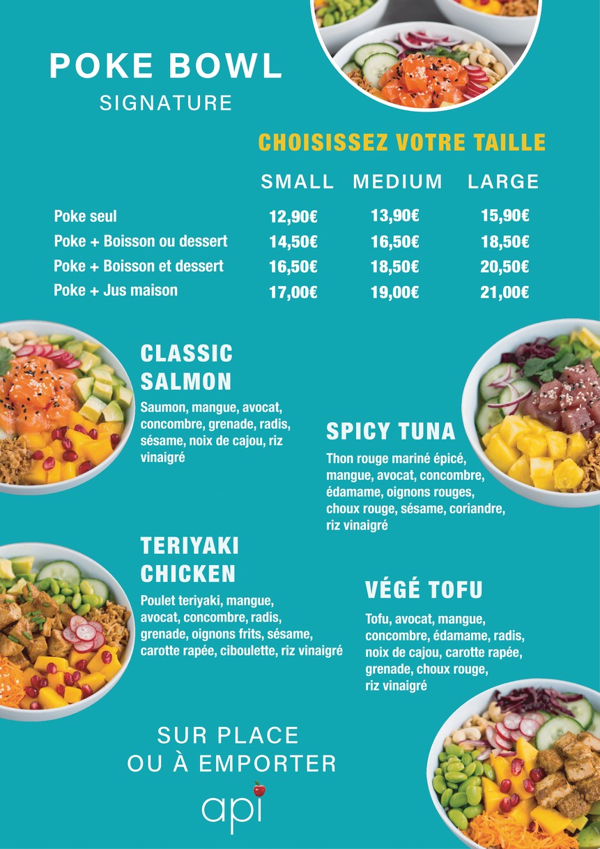 Api Poke bowl menu 1