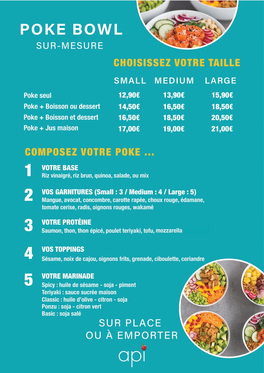 Api Poke bowl menu 2