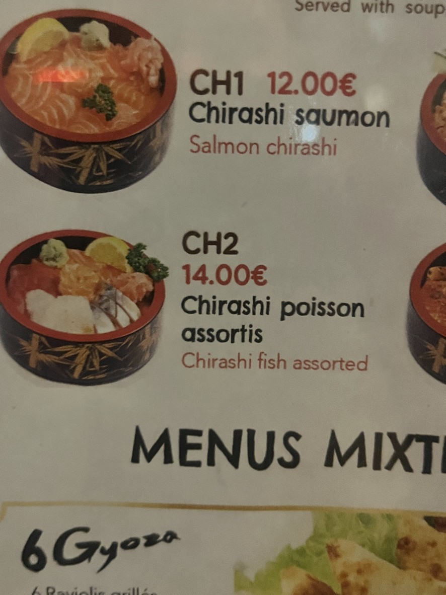 Sushi Sashi ( Okasushi ) menu 4