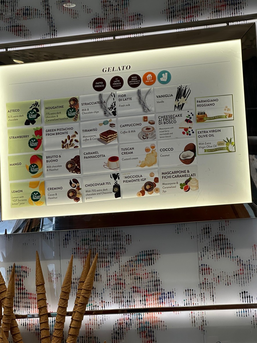 Venchi Cioccolato e Gelato, Roma Via degli Orfani, Pantheon menu 4