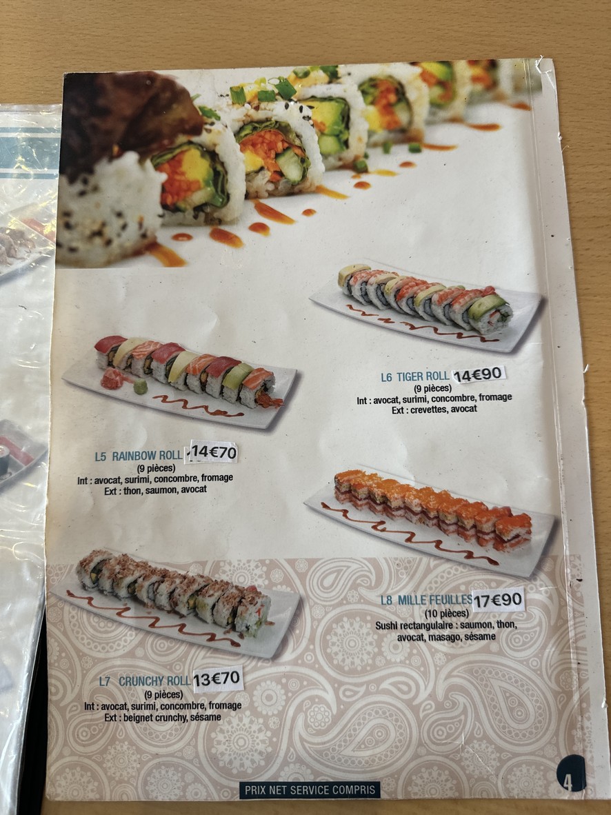 Wako menu 2