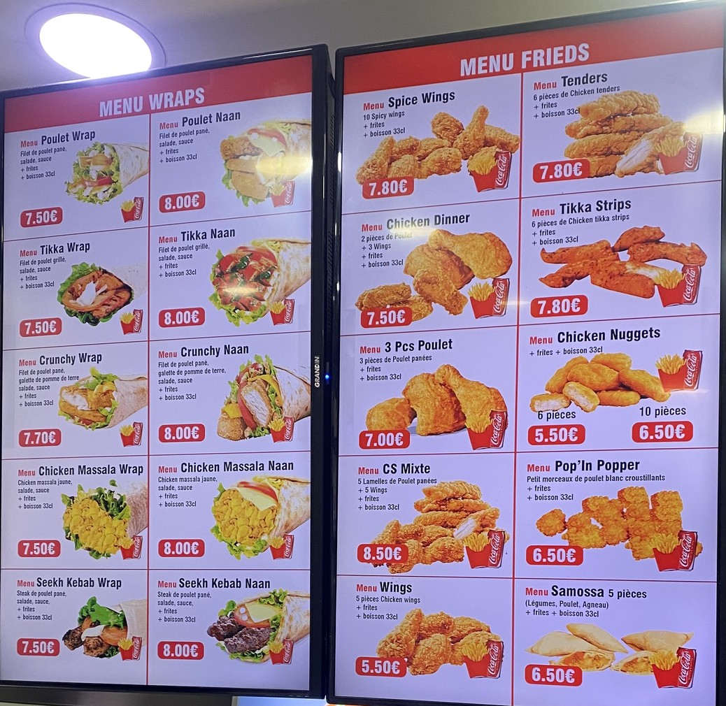 Chicken Spice menu 2
