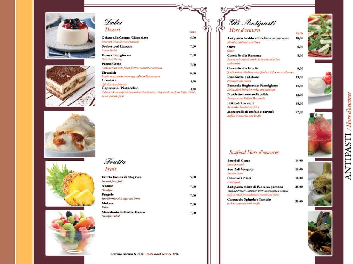Ristorante Pizzeria La Sagrestia menu 1
