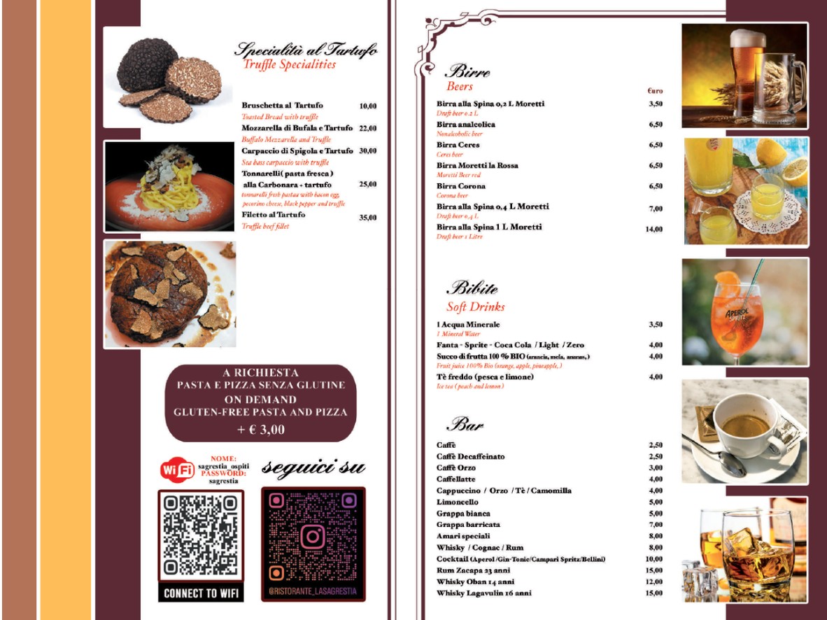 Ristorante Pizzeria La Sagrestia menu 5
