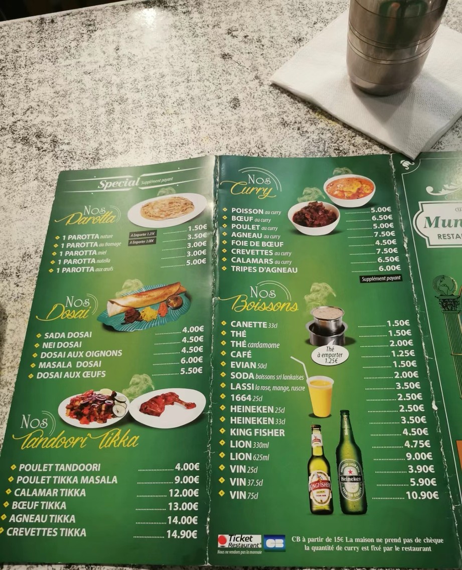 Muniyandi Vilas menu 2