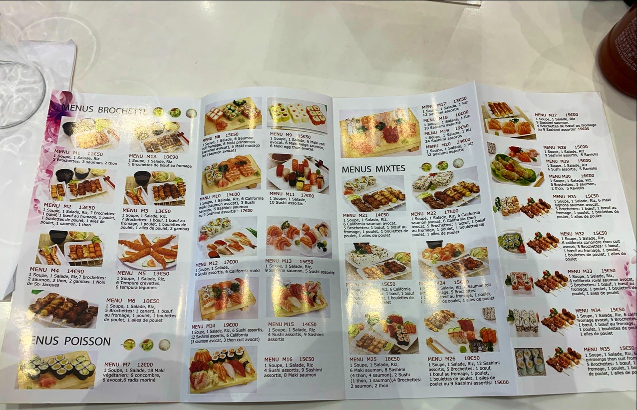 Enjoy Sushi B'ar menu 2