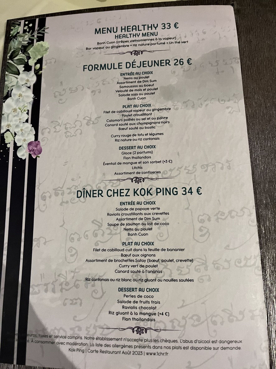 Kok Ping menu 7
