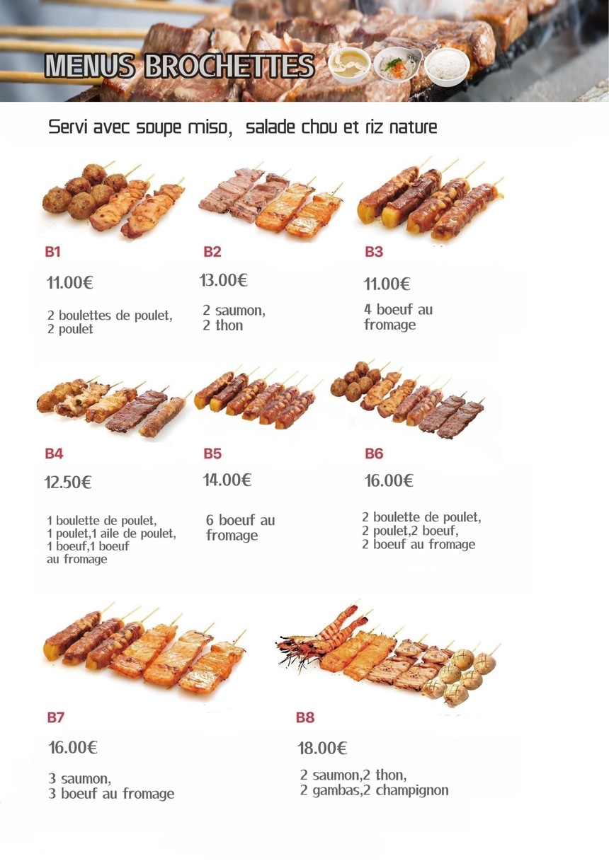 Sushi bar menu 4