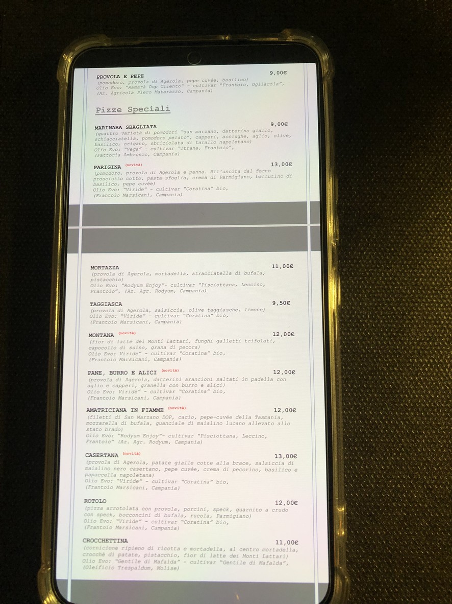 Pizzeria I Quintili Furio Camillo menu 5