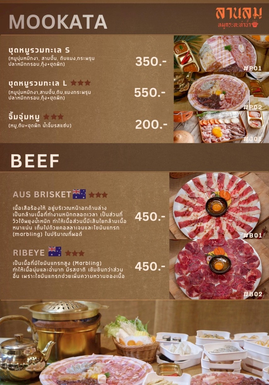 Lanlomcafe 穆卡塔ท่าน้ำ 叻抛-旺欣 menu 1