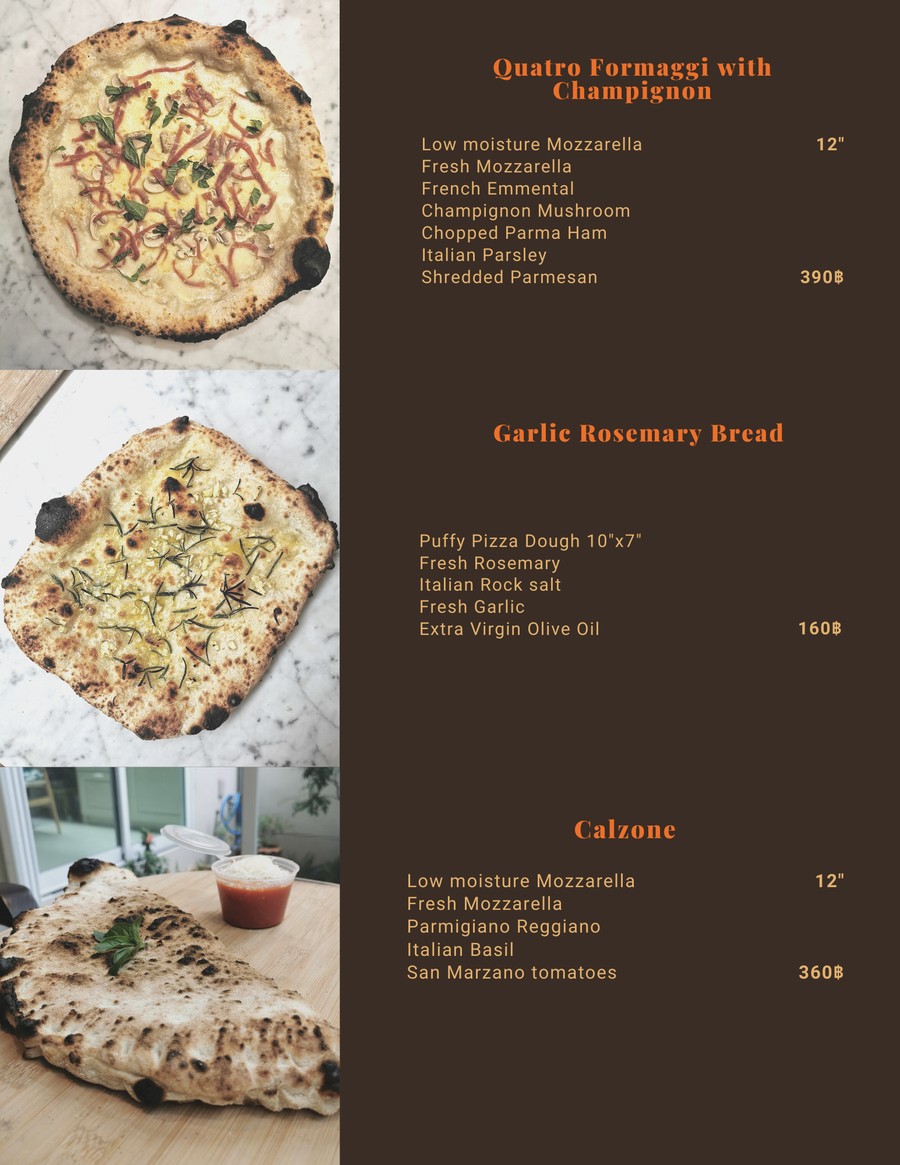 Bello ghost pizza menu 2