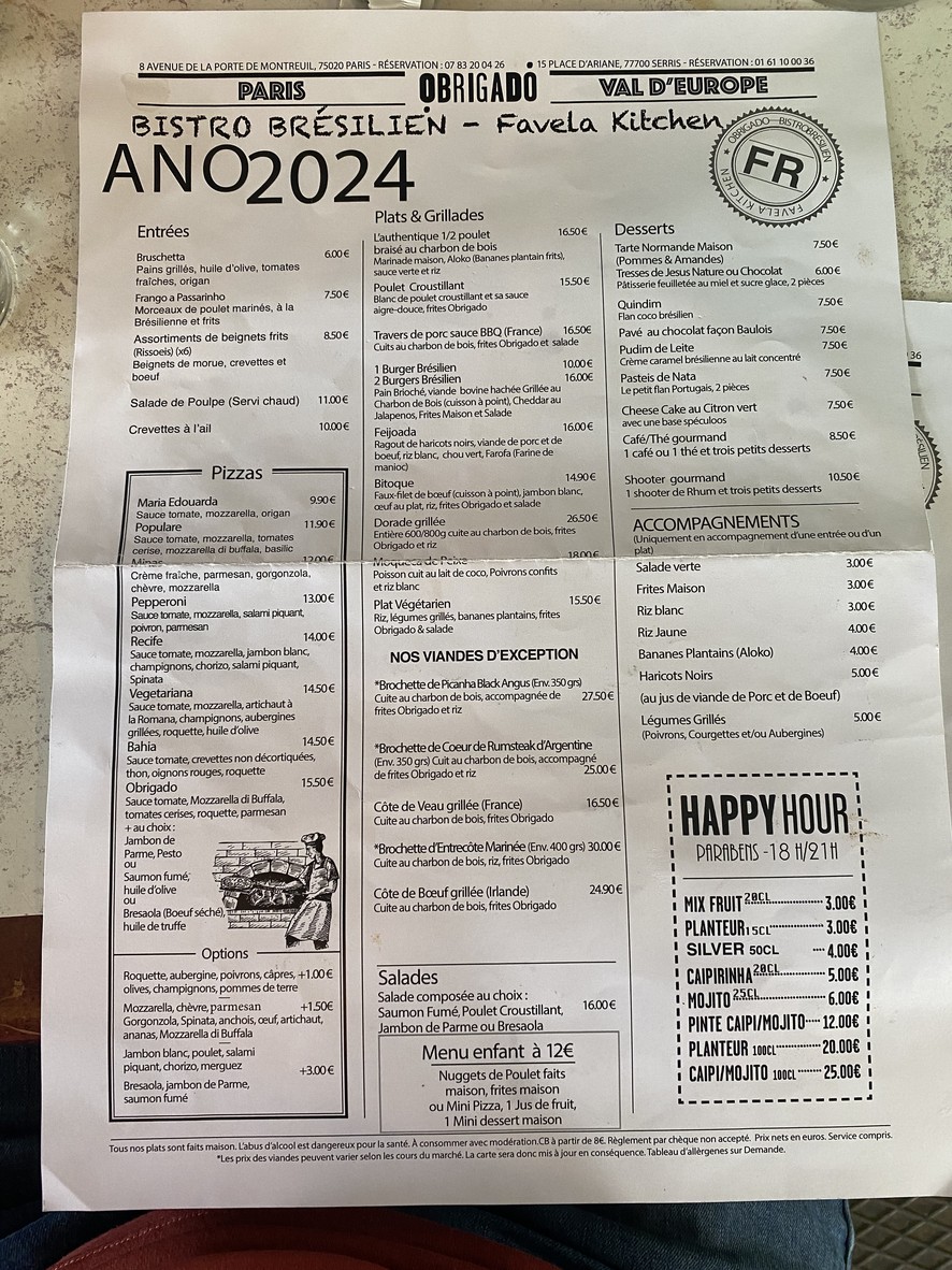 Obrigado menu 1