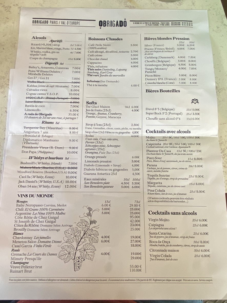Obrigado menu 2