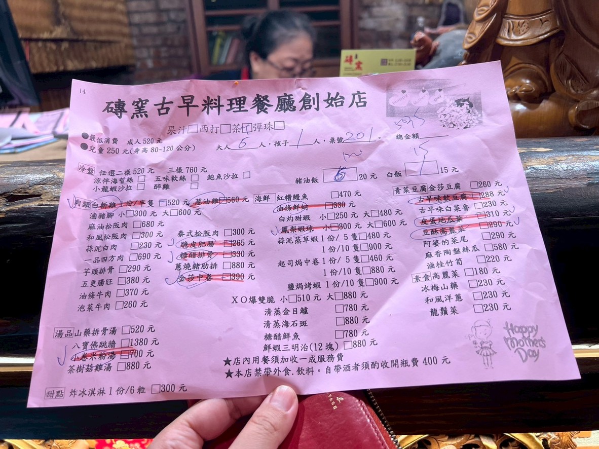 Zhuān yáo gǔ zǎo liào lǐ Nángǎng chuàng shǐ diàn menu 1