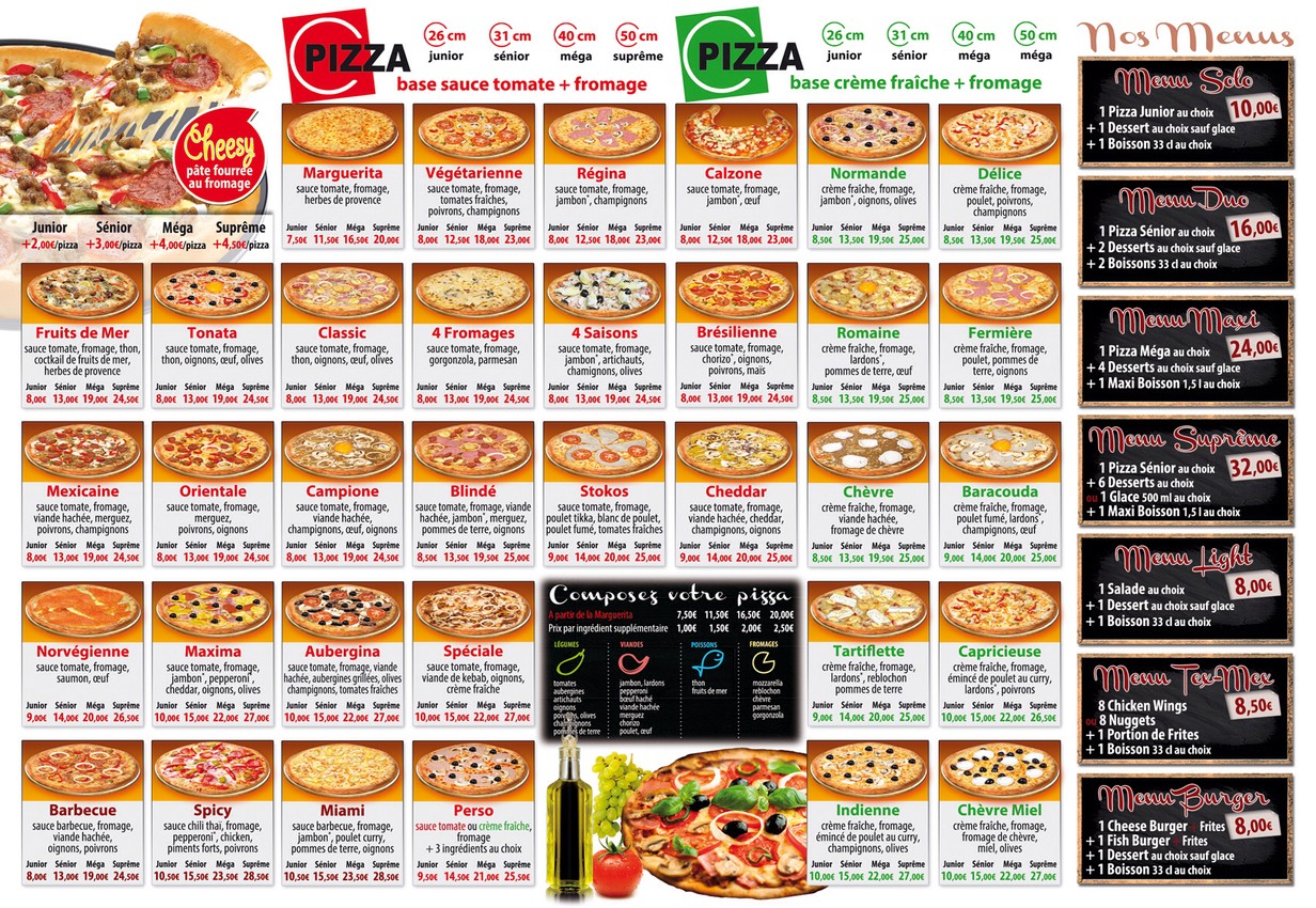 Royal Pizza menu 2