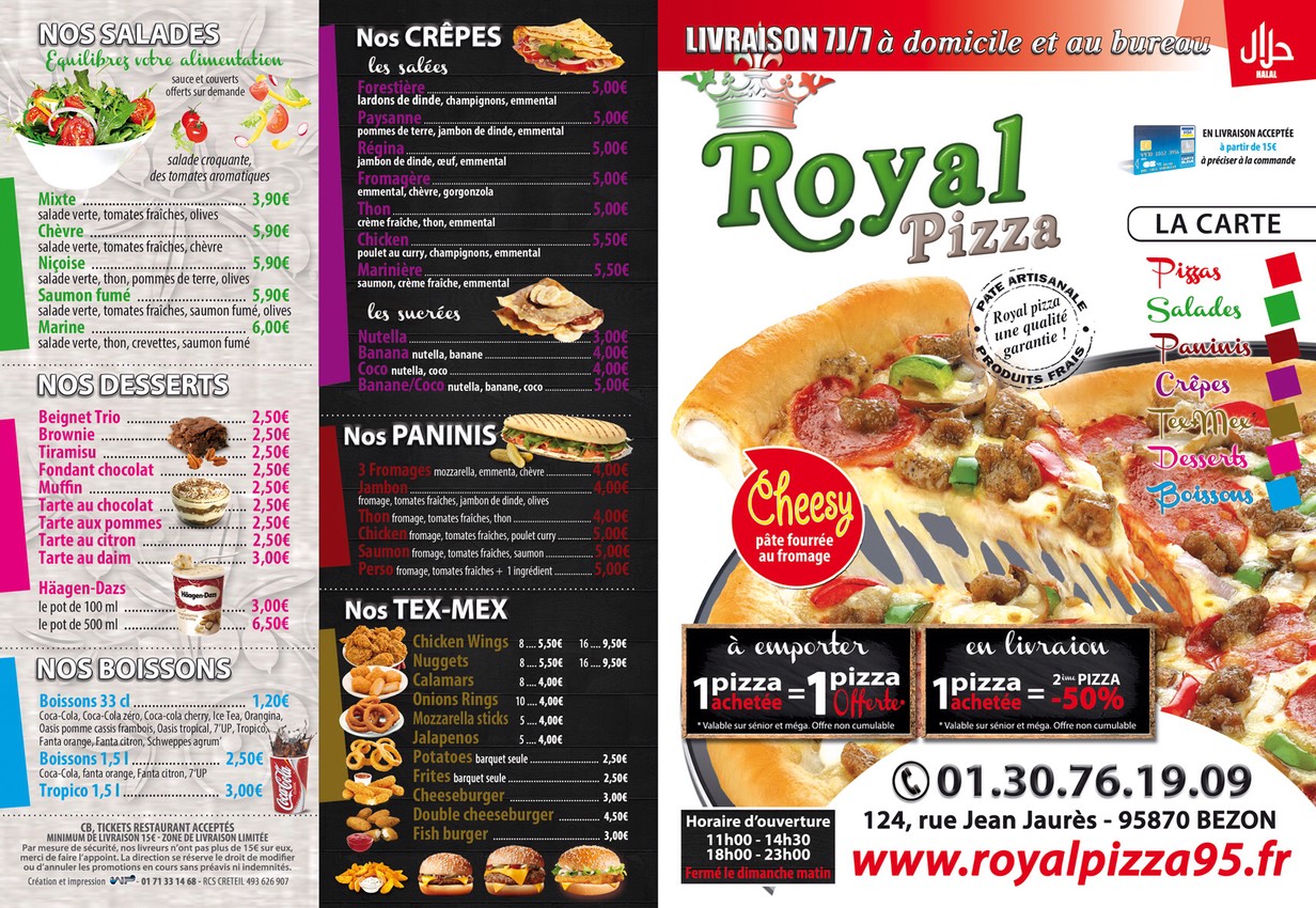 Royal Pizza menu 3