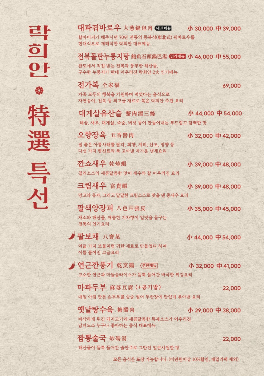 Rakheean Gajwa Main Branch / LAKIAN / 樂喜安 menu 1