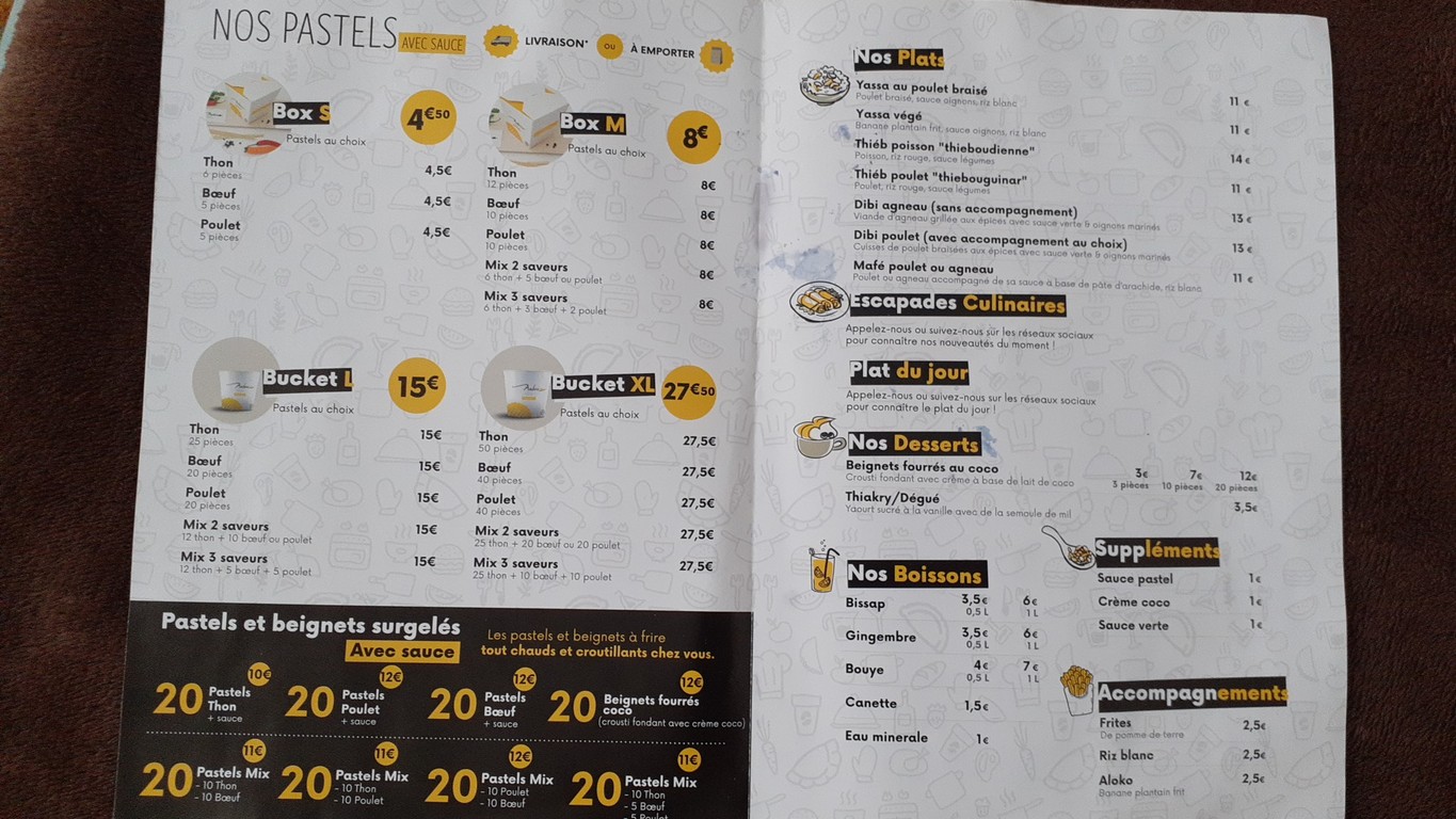 Nabou Pastel Paris 19e menu 1
