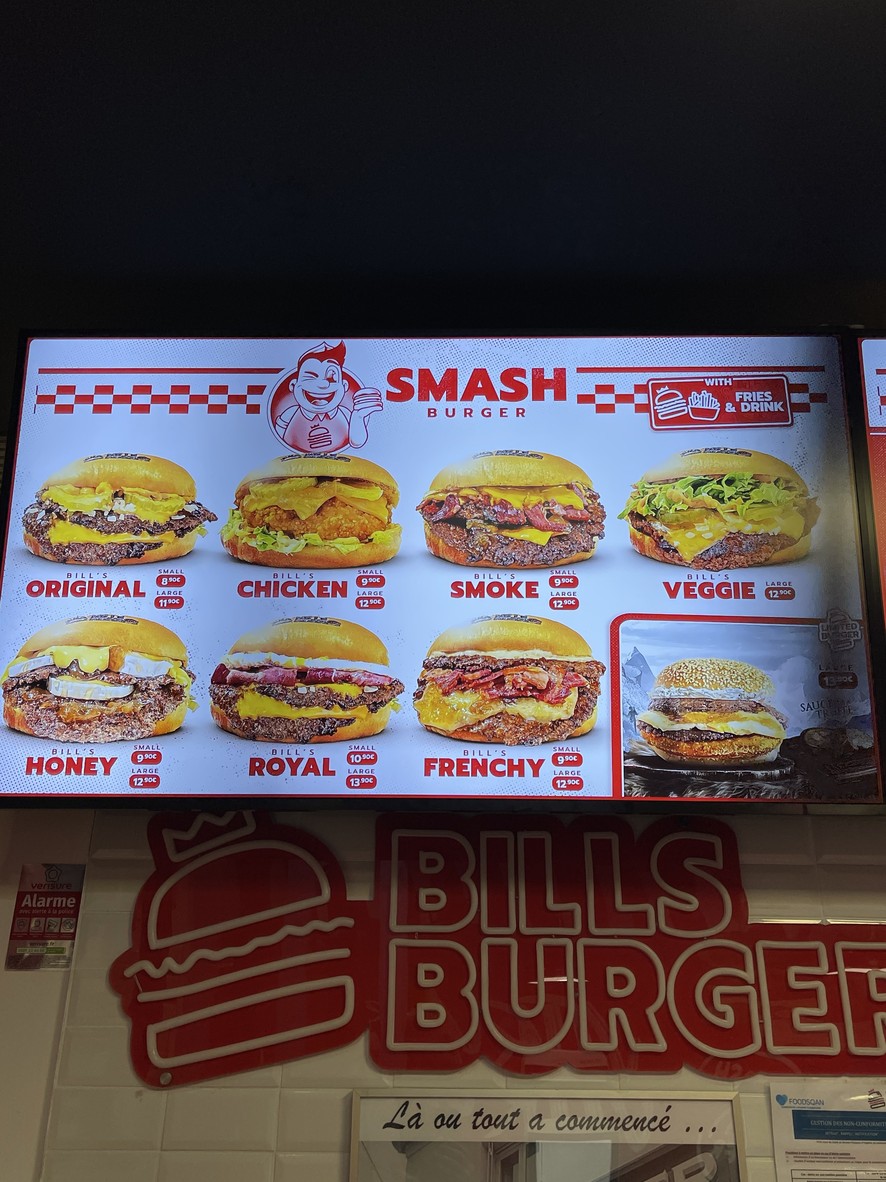 Bill's Burger Vitry-sur-Seine menu 2