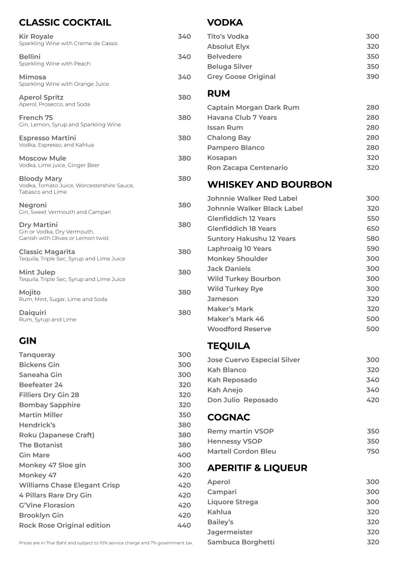 曼谷贸易站小酒馆和酒吧 menu 10