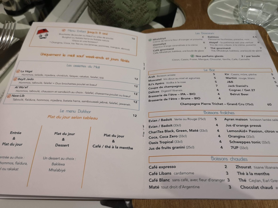 BeyÏt Jedo menu 3