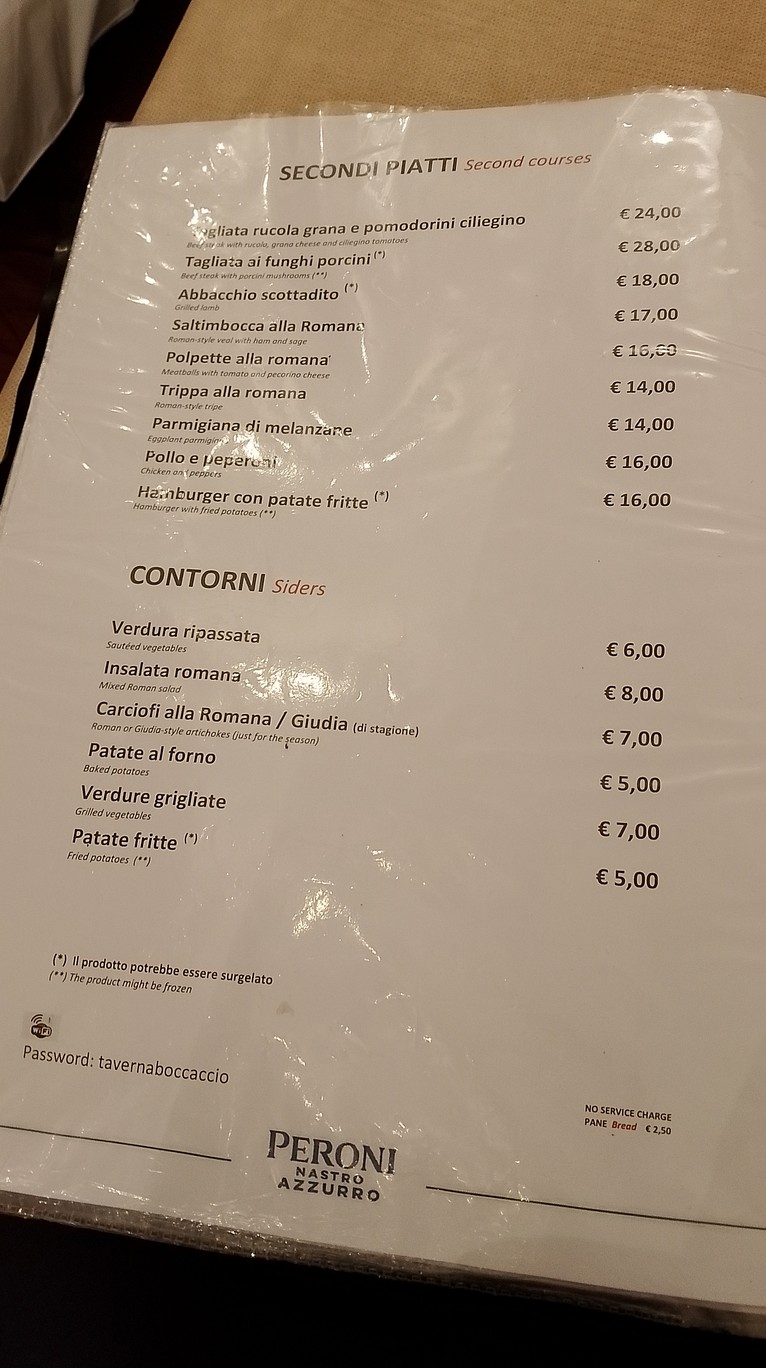 Taverna Boccaccio menu 4