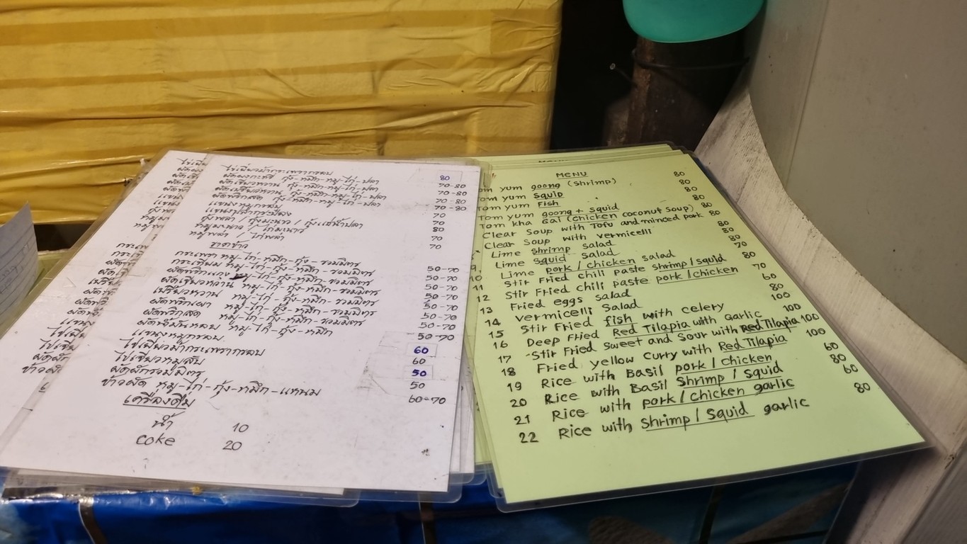 ภัตตาคารในตรอก ร้านลุงหนวด menu 1