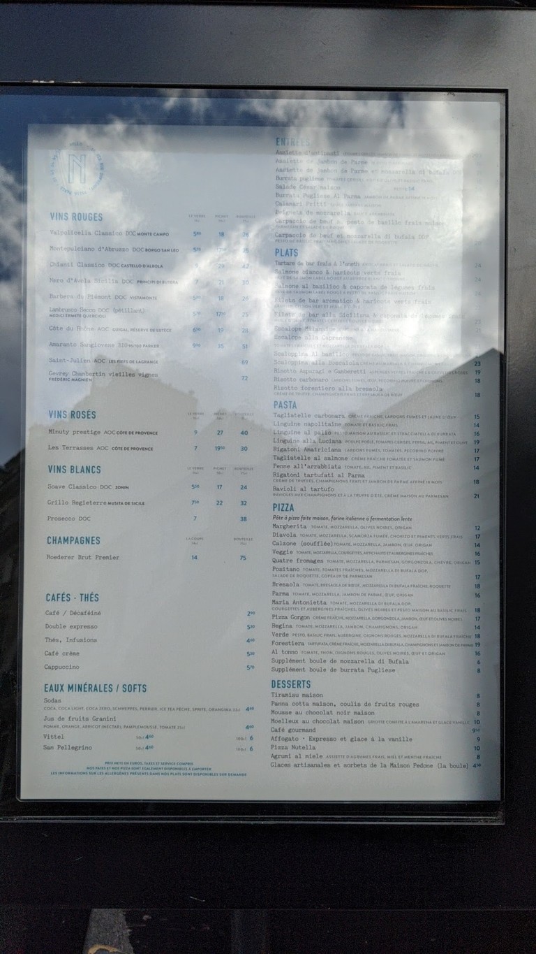 Nello Ristorante menu 2